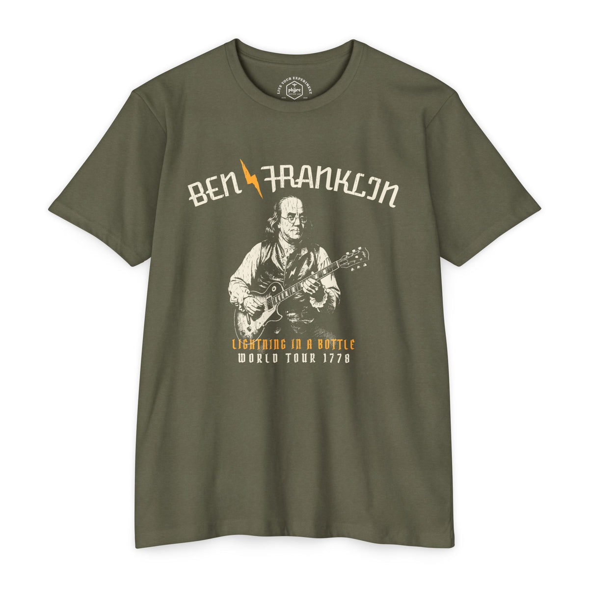 Ben Franklin Lightning Tour 1778 Vintage Concert Tee
