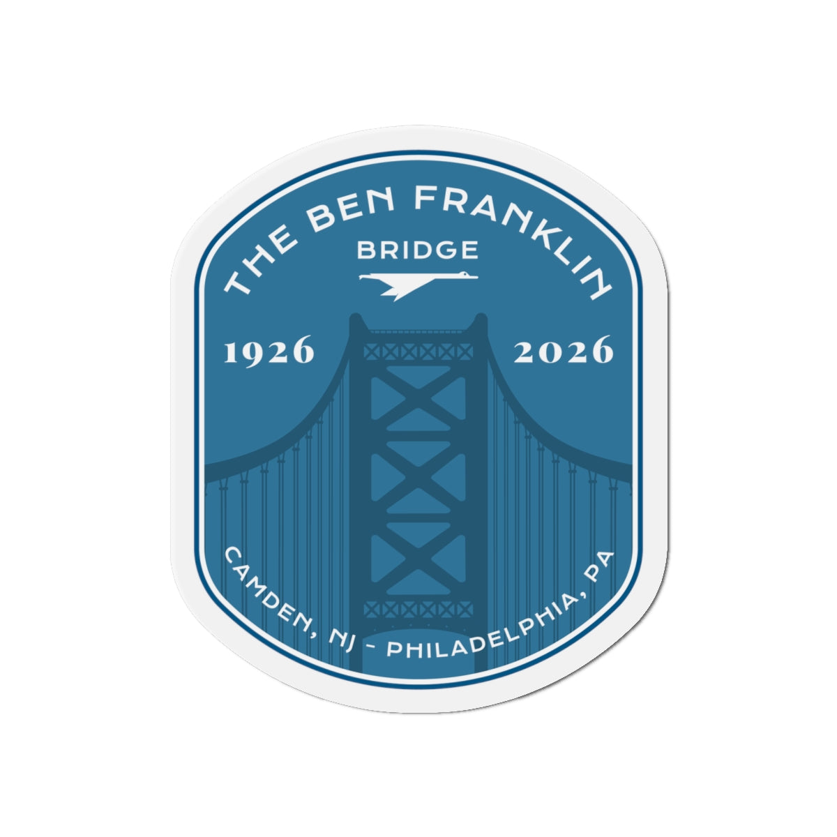 Ben Franklin Bridge — 1926–2026 Commemorative Magnet