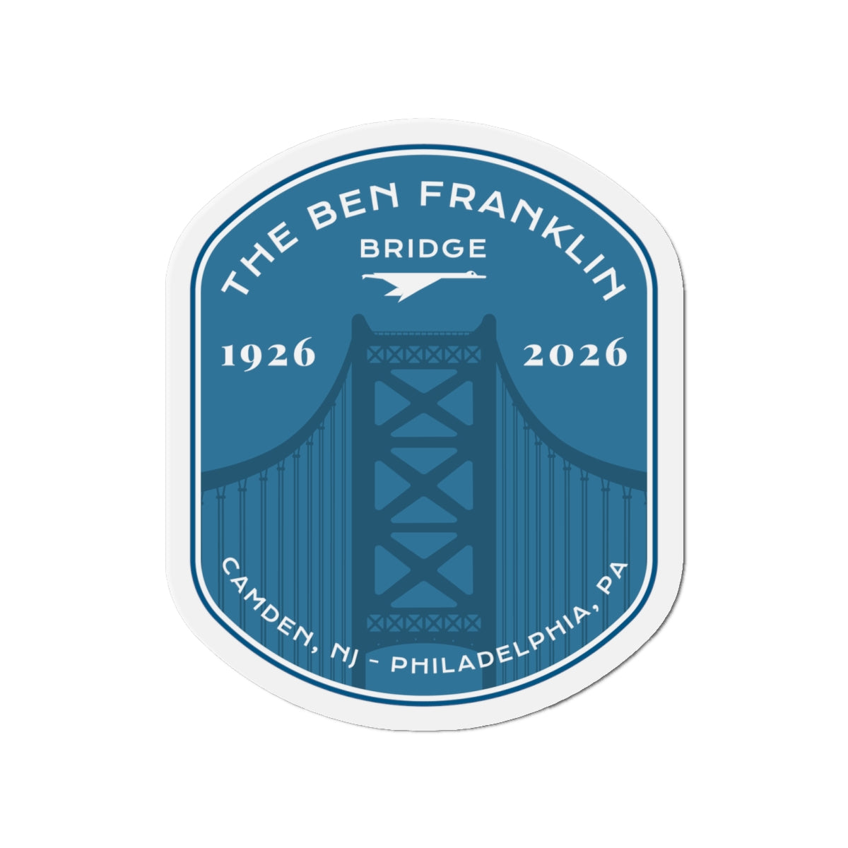 Ben Franklin Bridge — 1926–2026 Commemorative Magnet