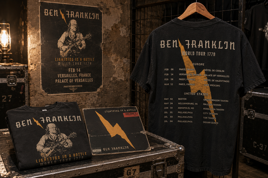 Ben Franklin 1778 Tour Concert Tee Heavy