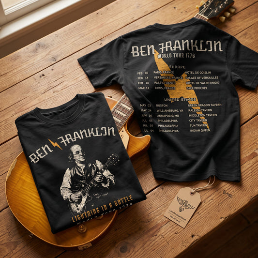 Ben Franklin 1778 Tour Concert Tee Heavy