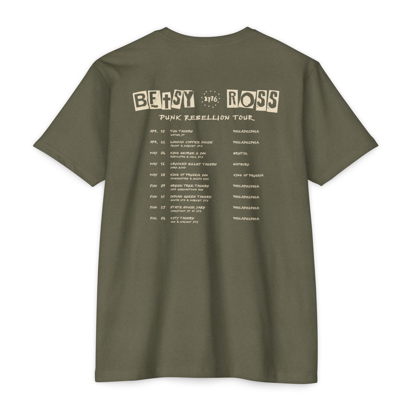 Betsy Ross Punk Rebellion Tour Tee