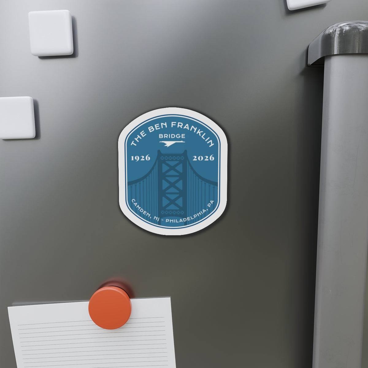 Ben Franklin Bridge — 1926–2026 Commemorative Magnet