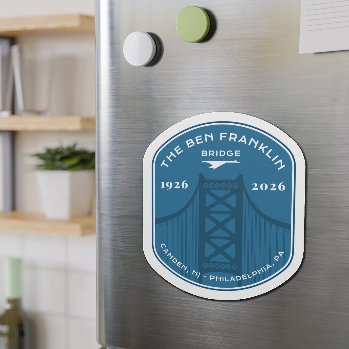 Ben Franklin Bridge — 1926–2026 Commemorative Magnet